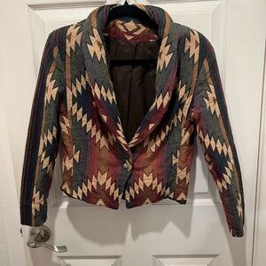 Multicolor Patterned Women's Jacket